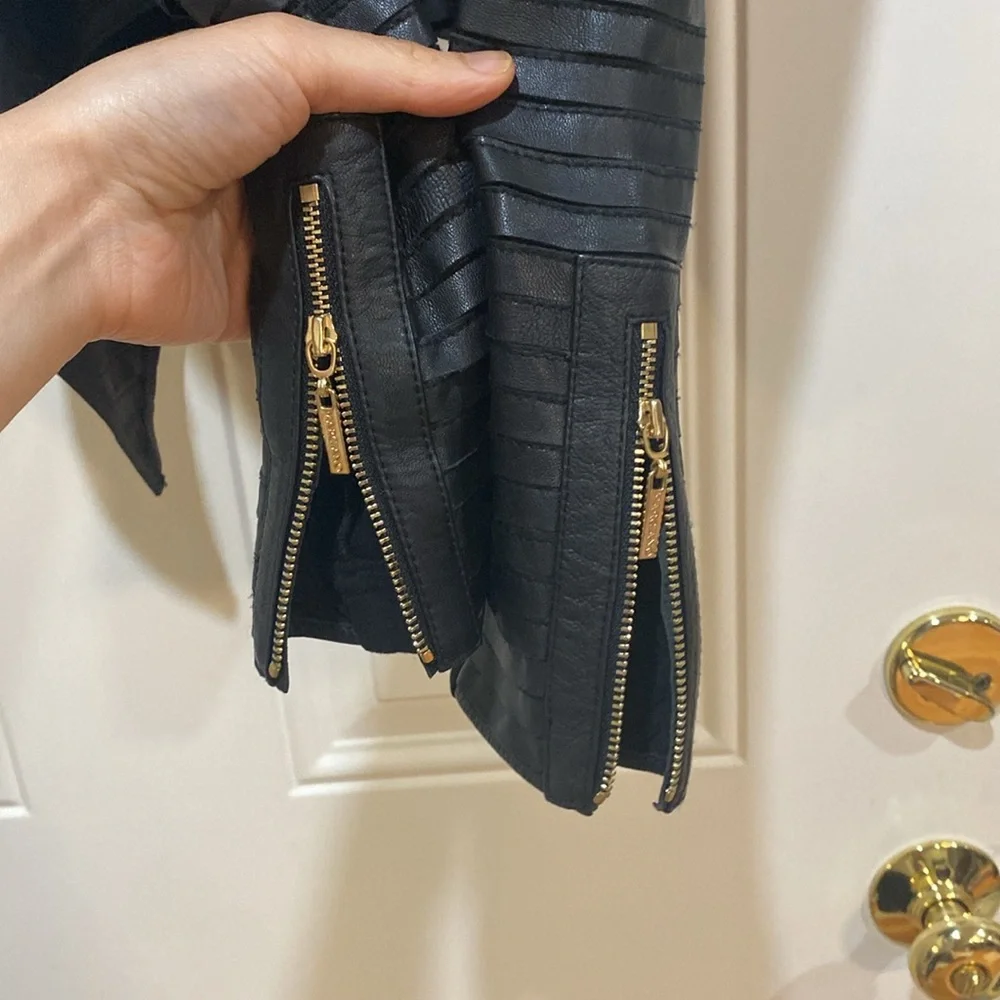 Marciano 100% leather Guess Shayna black leather jacket - Picture 7 of 12